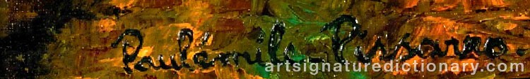 Signature by Paul Emile PISSARRO