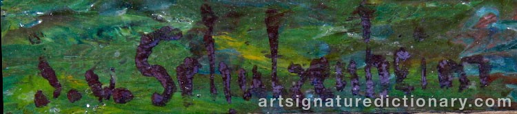 Signature by Ida Von SCHULZENHEIM