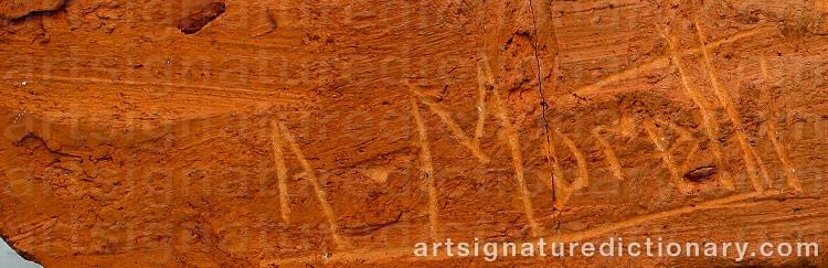 Authentic signature by Giuseppe Alessandro MORETTI on Sculpture artwork