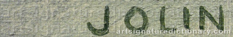 Signature by Einar JOLIN