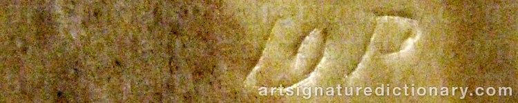 Authentic signature by Lars-Olof (Sami Artist) PARFA on  artwork