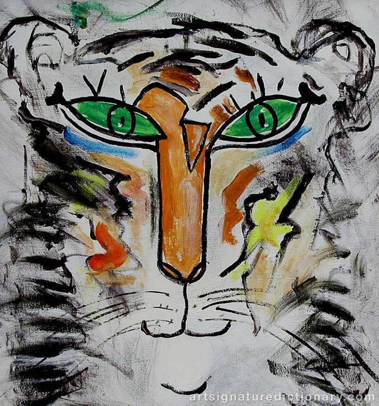 Close-up details showing Madelaine ‘M Pyk’ PYK signature forgery characteristics