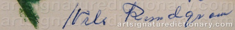 Signature by Nils ‘Björnjägaren’ RUNDGREN