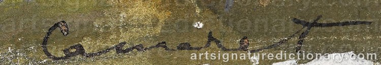 Signature by Alexander Nikolaievich BENOIS
