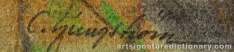 Signature by Carl-Erik LJUNGSTRÖM