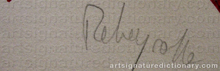 Signature by Paul REBEYROLLE