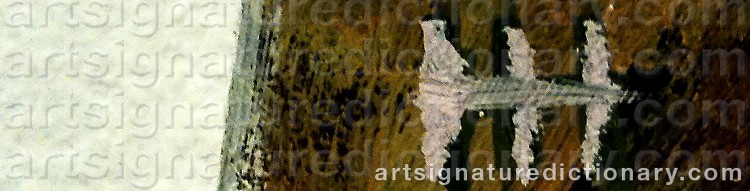 Authentic signature by Hanna HEDERSTEDT on artwork