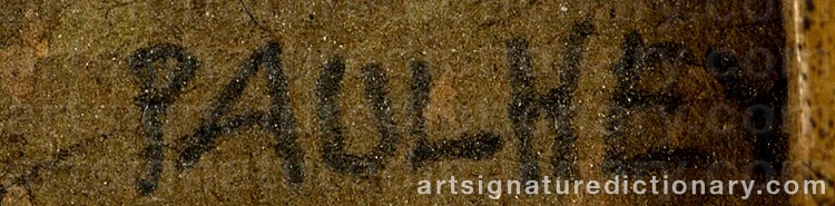 Authentic signature by Paul HEY on Painting/Watercolour artwork