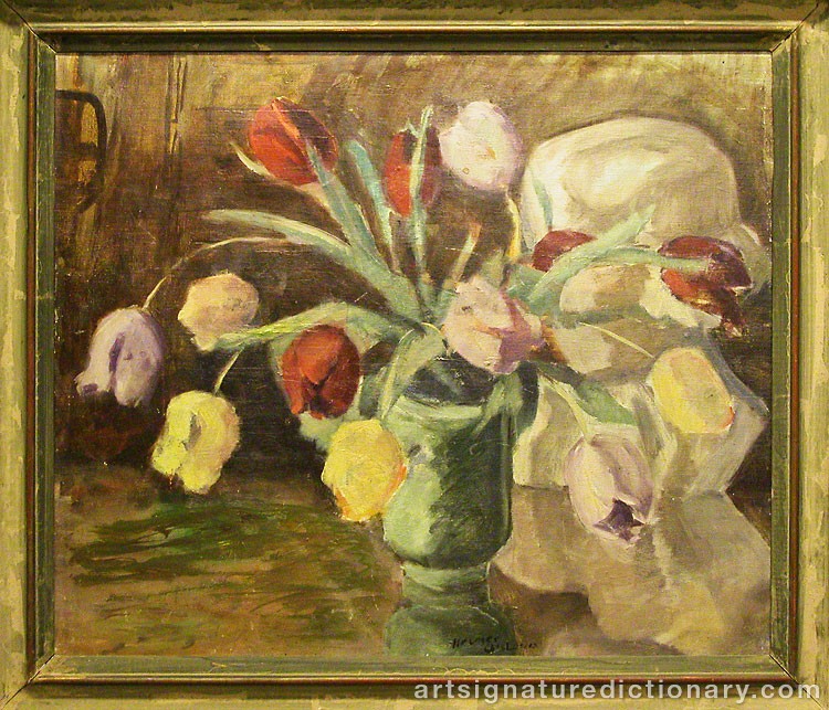 Close-up details showing Helmer OSSLUND signature forgery characteristics