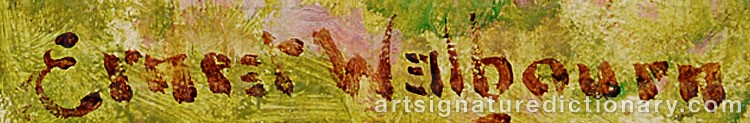 Signature by Ernest Charles WALBOURN