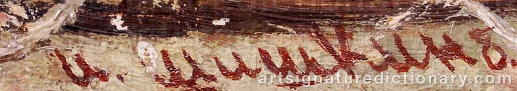Signature by Ivan Ivanovitch SHISHKIN