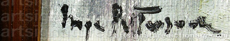 Authentic signature by Inge PETTERSSON on artwork