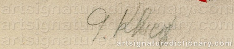 Signature by Gustav Gustavovich KLUTSIS
