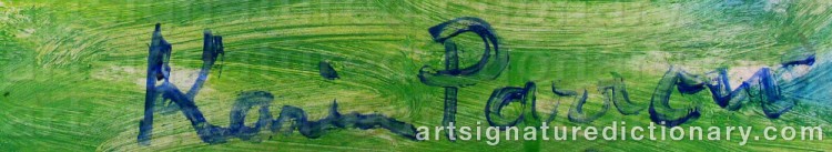 Signature by Karin PARROW