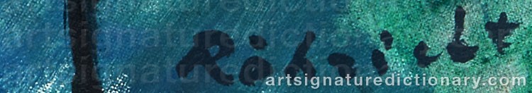 Authentic signature by Wolf RÖHRICHT on  artwork