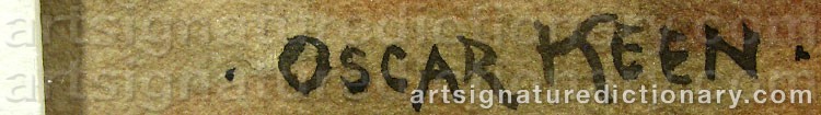 Signature by Oscar KEEN