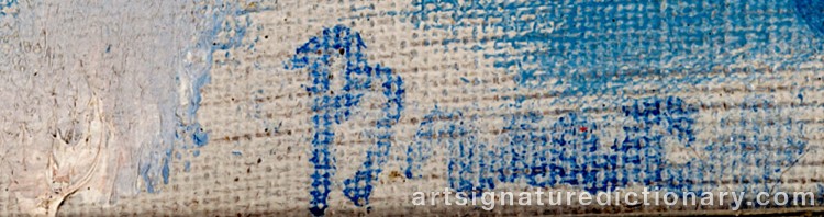 Authentic signature by Patrick Henry BRUCE on Painting/Watercolour artwork