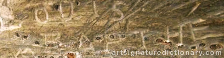 Authentic signature by Richmond BARTHE on  artwork