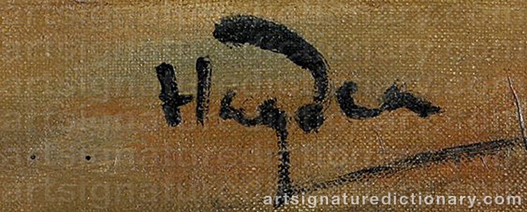 Signature by Henri HAYDEN
