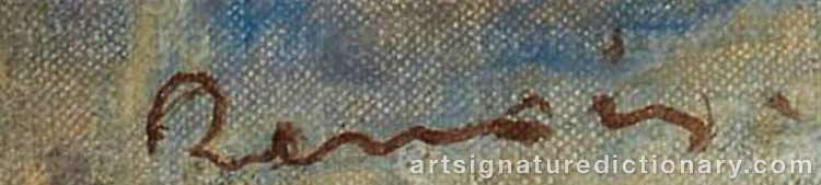 Signature by Pierre Auguste RENOIR