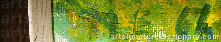 Authentic signature by Marianne ‘Me’ EBELING on artwork