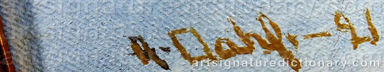 Signature by Anshelm DAHL