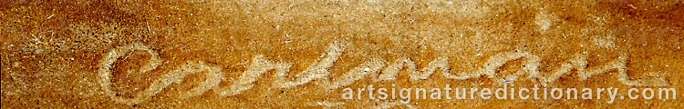 Authentic signature by Conrad CARLMAN on Sculpture artwork