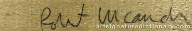 Signature by Robert LUCANDER
