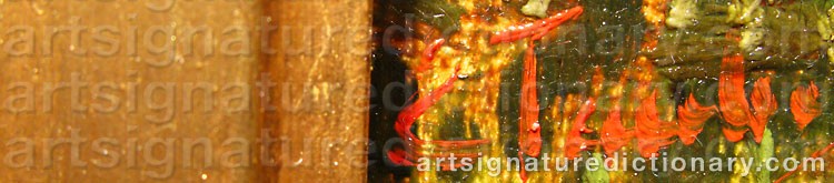 Authentic signature by Eugen TAUBE on Painting/Watercolour artwork