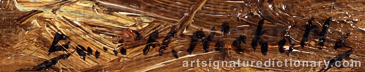 Authentic signature by Burr H. NICHOLLS on Painting/Watercolour artwork