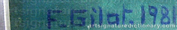 Signature by Francoise GILOT