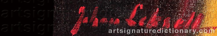 Signature by Johan LEKSELL