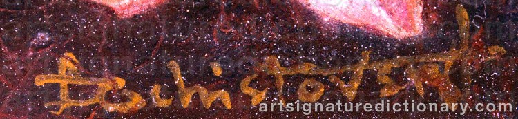 Authentic signature by Lev TCHISTOVSKY on  artwork