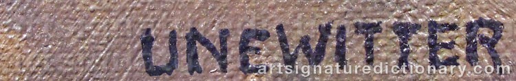 Authentic signature by Hugo UNGEWITTER on Painting/Watercolour artwork