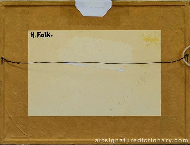 Close-up details showing Bruno LILJEFORS signature forgery characteristics