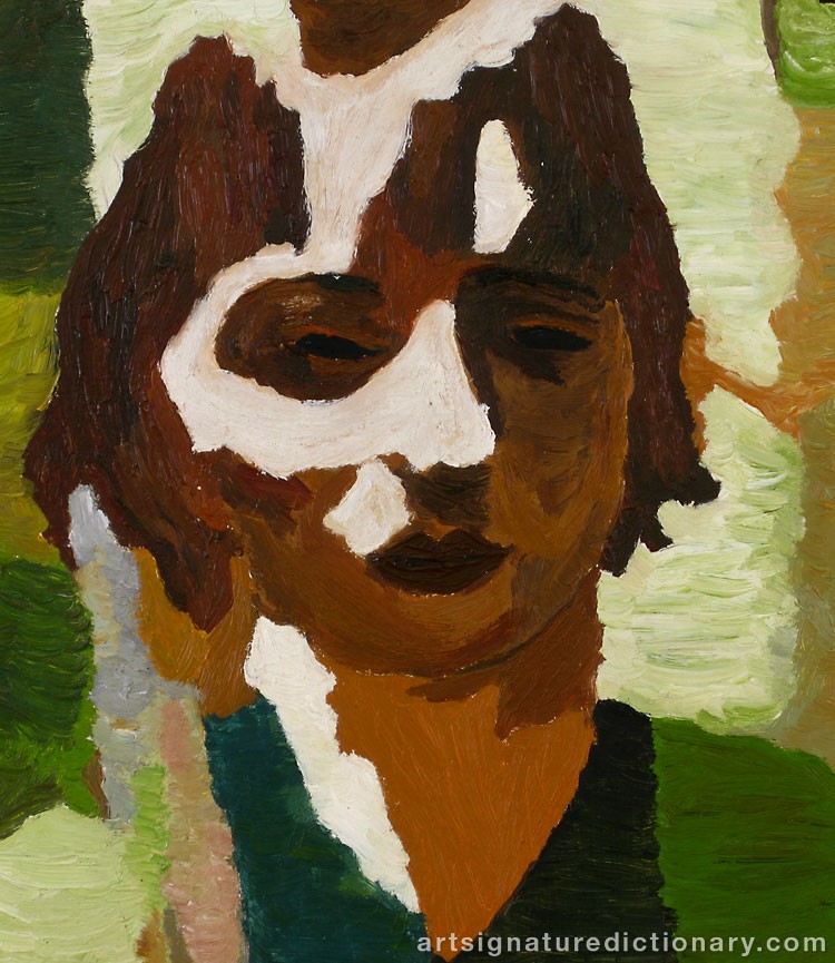 Close-up details showing Gunnar ZILO signature forgery characteristics