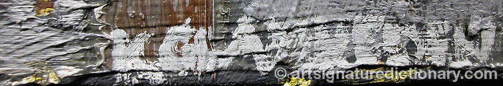 Authentic signature by Kerstin GLAMHEDEN on  artwork