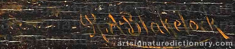 Authentic signature by Ralph Albert BLAKELOCK on Painting/Watercolour artwork