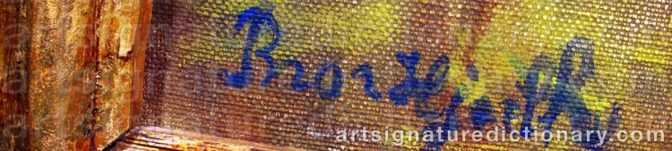 Signature by Bror HJORTH