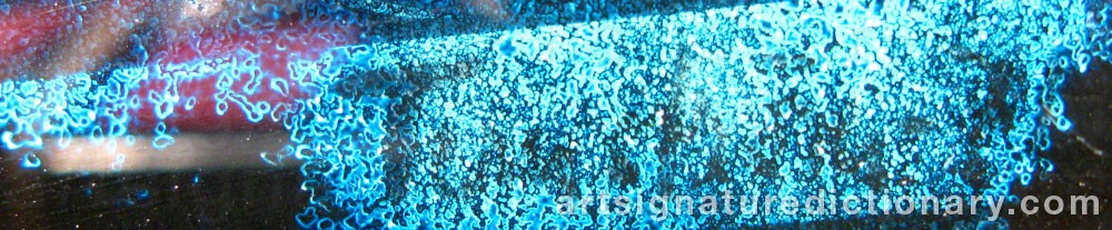 Authentic signature by Margareta TERNSTRÖM on  artwork