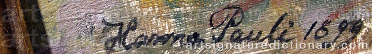 Signature by Hanna PAULI