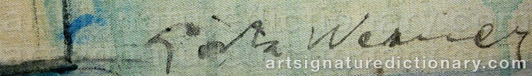 Signature by Gösta WERNER