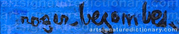 Authentic signature by Roger BEZOMBES on Painting/Watercolour artwork