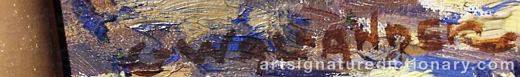 Signature by Gerda WALLANDER