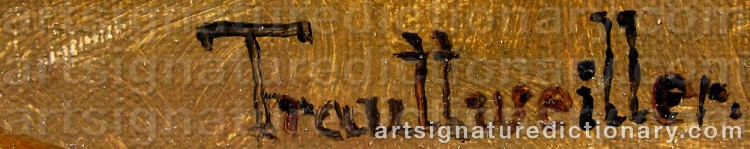 Authentic signature by Stefanie Von TRAUTTWEILLER on  artwork