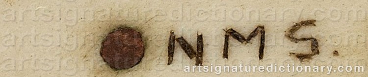 Authentic signature by Martin (Sami Artist) SJAGGO on  artwork