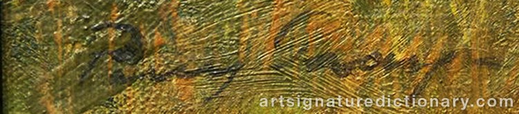 Authentic signature by Percy (Henry Percy) GRAY on Painting/Watercolour artwork