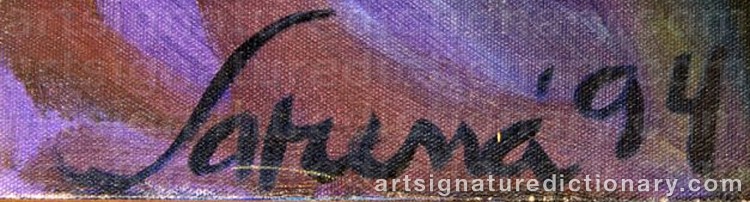 Authentic signature by Sarena ROSENFELD on Painting/Watercolour artwork