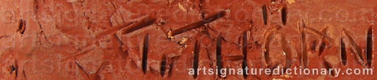 Signature by Thure THÖRN