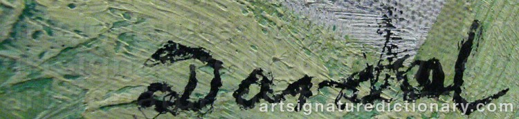 Signature by Nils Von DARDEL